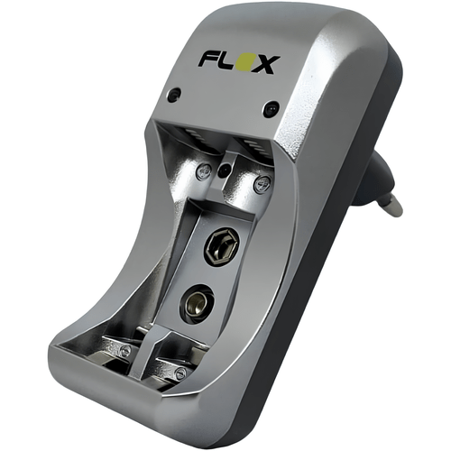 CARREGADOR DE PILHAS BIVOLT AUTOMÁTICO FLEX AA/AAA/9V FXC17