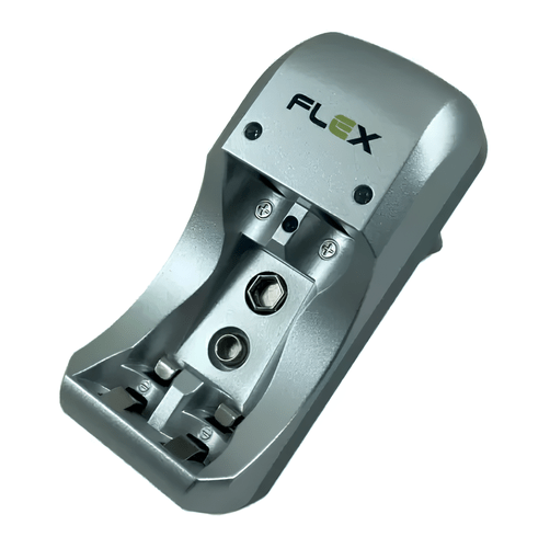 CARREGADOR DE PILHAS BIVOLT AUTOMÁTICO FLEX AA/AAA/9V FXC17