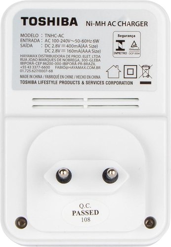 CARREGADOR DE PILHAS AA/AAA C/4 AA 2600MAH TNHC-6GAE4CB