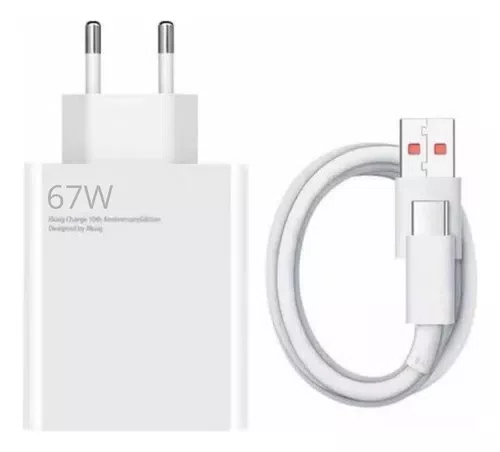 Carregador XIAOMI 67W USB-A P/SB-C COM CABO