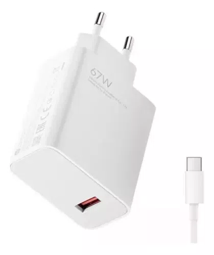 Carregador XIAOMI 67W USB-A P/SB-C COM CABO