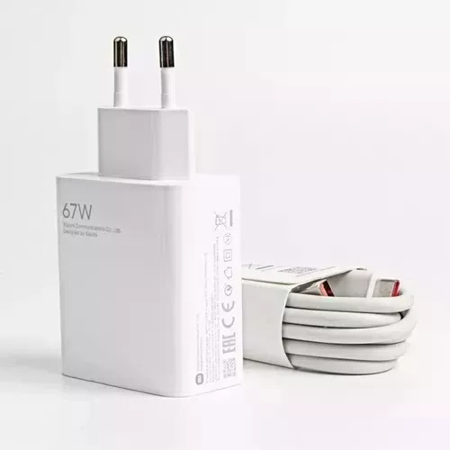 Carregador XIAOMI 67W USB-A P/SB-C COM CABO