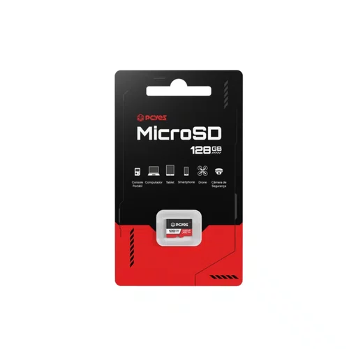 Cartão de Memória Micro SD 128GB Classe 10 U3 V30 PCYES PY128GBSDXC