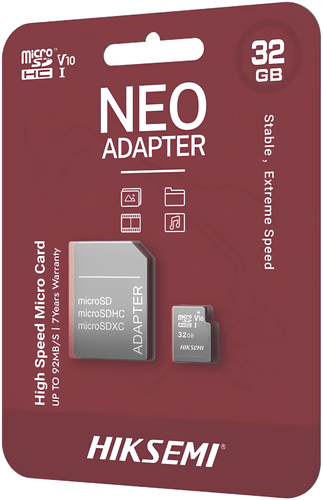 Cartão de Memória Micro SD 32GB Class 10 UHS-I com Adaptador