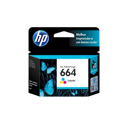 Cartucho HP Original 664 F6V28AB Colorido 2ML