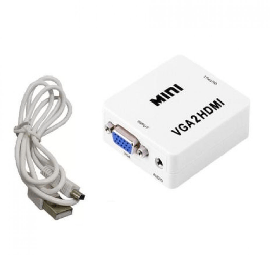 Adaptador Conversor Vga Para Hdmi Com Som Áudio Vga-hdmi