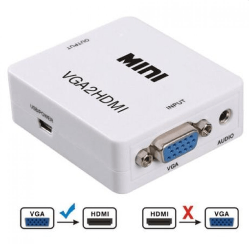 Adaptador Conversor Vga Para Hdmi Com Som Áudio Vga-hdmi