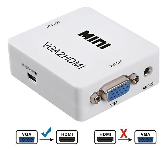 Conversor VGA/HDMI com Áudio CC-VH1K Exbom