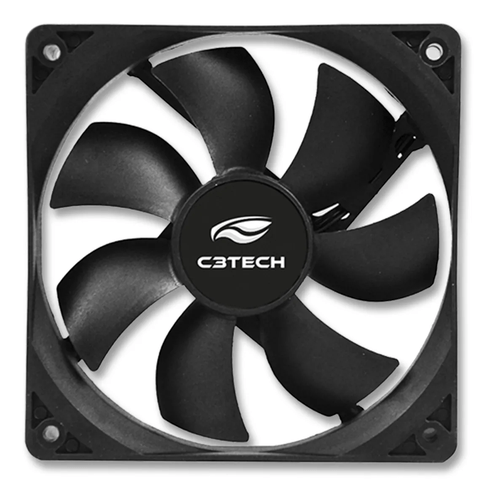 Cooler Fan Exaustor Para Gabinete 120x120x25MM - C3tech F7-100bk 