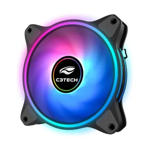 Cooler P/Gabinete 120x120x25mm Storm F7-L200RG C/LED RGB
