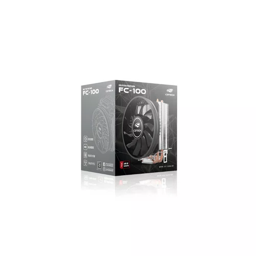 Cooler p/ Processador Intel/AMD C3Tech FC-100BK Preto