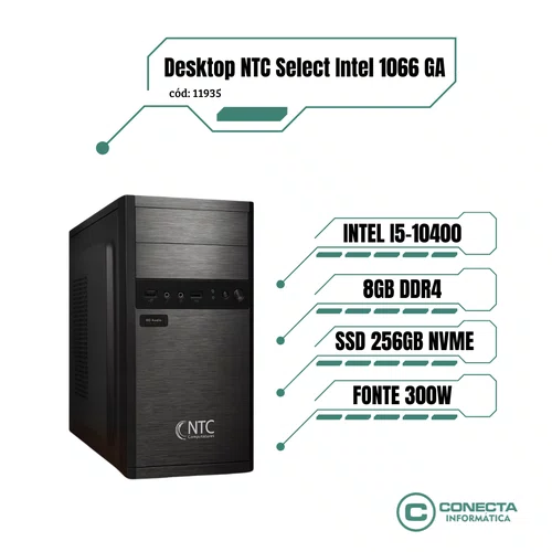 Desktop NTC Select Intel 1066 GA (i5-10400/8GB/SSD 256GB NVMe/300W/H410M)