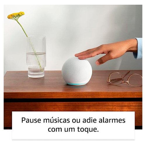 Echo Dot (5ª Geração) Smart Speaker C/Alexa Branca - AMAZON