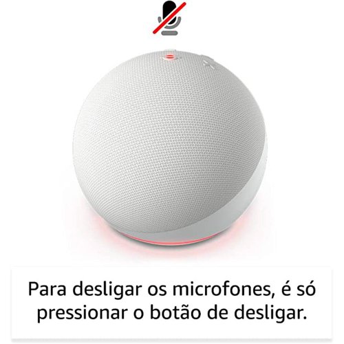 Echo Dot (5ª Geração) Smart Speaker C/Alexa Branca - AMAZON