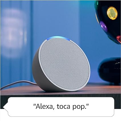 Echo Pop Com Alexa Smart Speaker Som Envolvente Azul - AMAZON