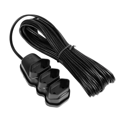 EXTENSAO ELETRICA 3 TOMADAS PL 2X0,75 5M PRETA