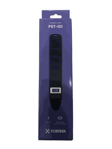FILTRO DE LINHA 6 TOMADAS 1M PST-101 PRETO
