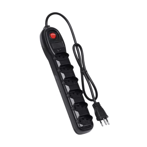 Filtro de Linha 6 Tomadas Cabo 1M Vinik PE06T Preto