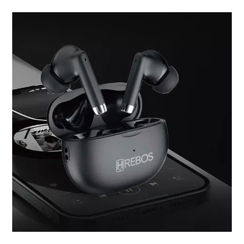 Fone de Ouvido Bluetooth Hrebos EB-215 X1 TWS Preto