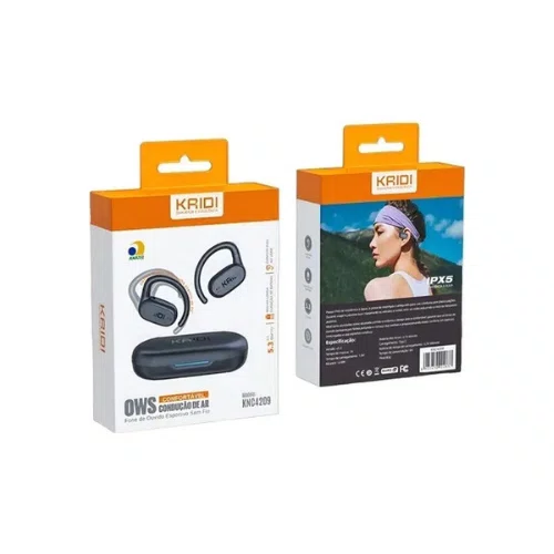 FONE DE OUVIDO BLUETOOTH OWS KNC-4209 PRETO