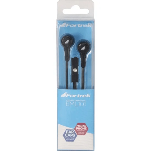 Fone de Ouvido com Microfone EML-101 Preto - Fortrek