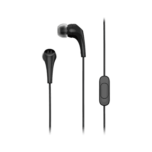 Fone de Ouvido Earbuds 2-S, P2, 1,2m, com Microfone, Isolamento de Ruído - Preto