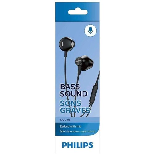 Fone De Ouvido Intra Auricular Com Microfone Taue101bk Preto - Philips