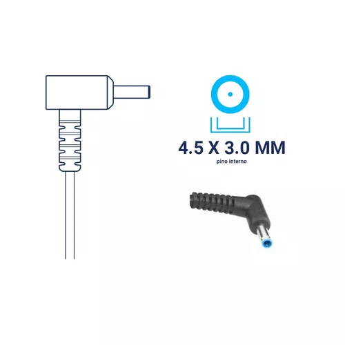 Fonte Comp. p/ Notebook Dell 19.5V 3.34A 65W 4.5x3.0mm BringIT FT126