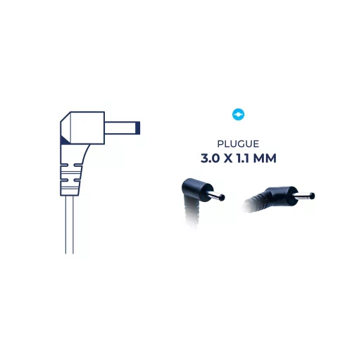 Fonte Comp. p/ Notebook Samsung 19V 2.1A 40W 3.0mm x 1.1mm FT027