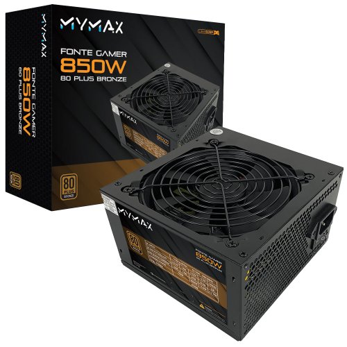Fonte P/Gabinete Gamer 850W 80 Plus Bronze - MYMAX