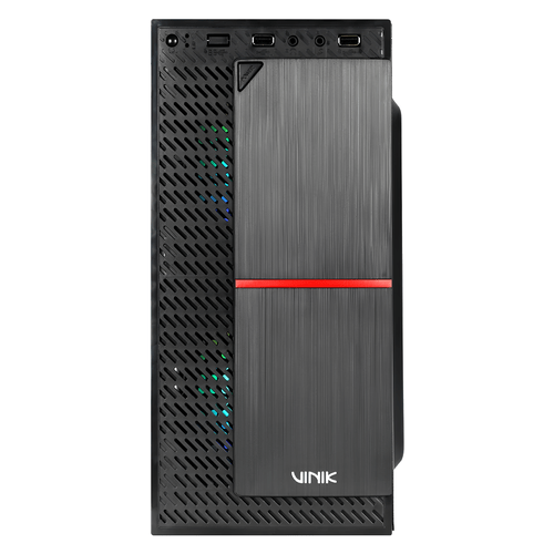 GABINETE GAMER LATERAL ACRILICO C/2 FANS PLATE GGPACBK PRETO