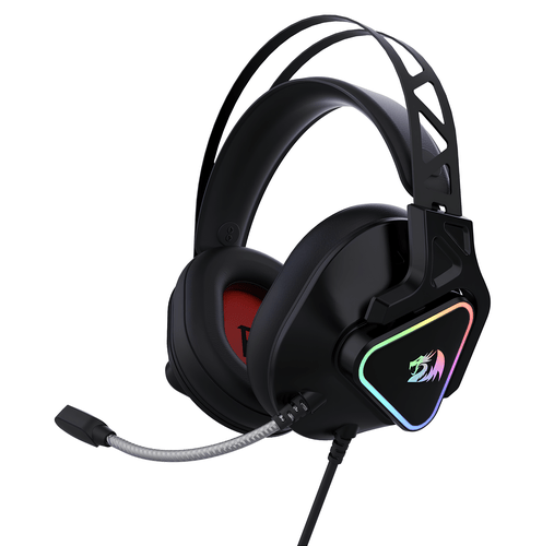 Headset Gamer Cadmus H370, USB, Som 7.1 Surround, Iluminação RGB, Cabo 1,8m – Preto