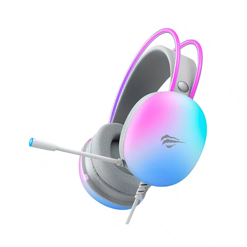 Headset Gamer H2037D P3 2,1m Branco com Iluminação RGB