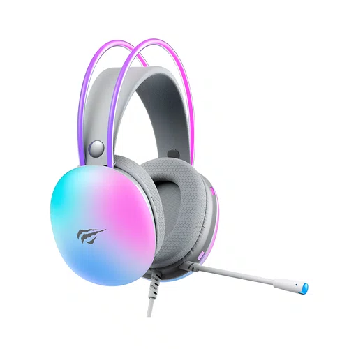 Headset Gamer H2037D P3 2,1m Branco com Iluminação RGB