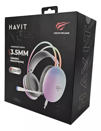 Headset Gamer H2037D P3 2,1m Branco com Iluminação RGB
