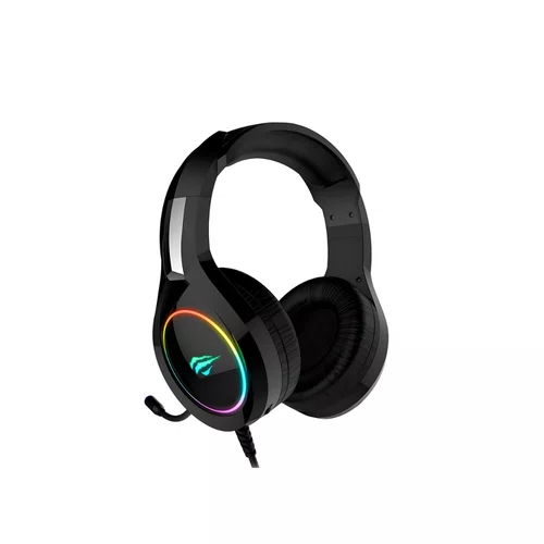 Headset Gamer RGB H2232D Preto com Microfone, Conexão P2, Cabo 2,2m, Som Estéreo para PC e Con