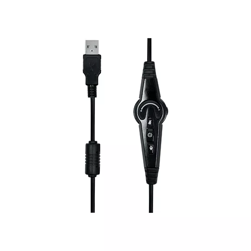 HEADSET GAMER USB 2M NIGHT MOUNT PRETO LED RAINBOW