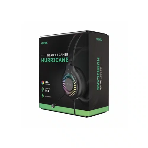 Headset Gamer USB Hurricane LED Rainbow Vinik VKHSGHCN