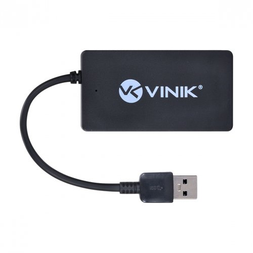 Hub USB 2.0 4 Portas HUV-20 Preto - Vinik