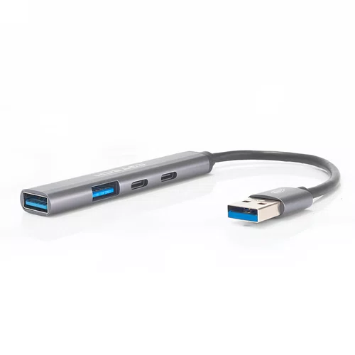 Hub USB 3.0 4 Portas Tipo A e Tipo C HU330SI – Alta Velocidade e Versatilidade