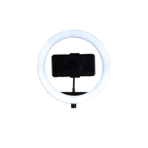 Ring Light Iluminador Led Profissional 26cm ,Tripé 210cm ,Branco-frio Preto, 110v/220v, MYMAX