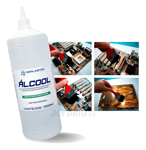 ISOPROPANOL P/LIMPEZA DE ELETRONICOS (PCI) 1 LITRO IMPLASTEC