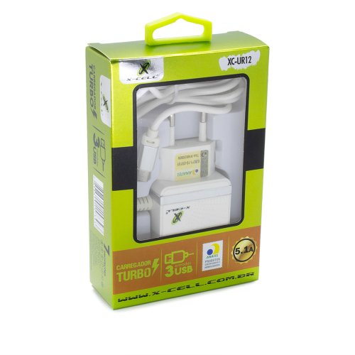 KIT CARREGADOR TOMADA/CABO MICRO USB TURBO FKT-Q1812 PRE