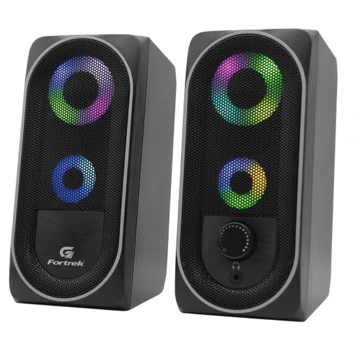 Kit Gamer: Mouse Fortrek Wireless  Striker Air, Caixa de Som Black Hawk