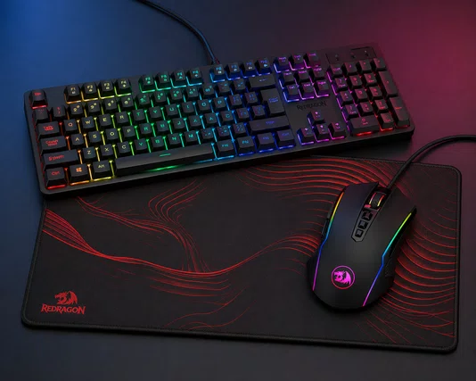 Kit Gamer: Mouse Ranger Basic, Teclado Membrana Netherbane, Mouse Pad 600X300MMX3MM