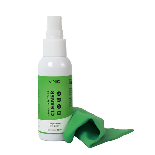 KIT SPRAY LIMPA TELAS 60ML + FLANELA VK CLEANER VKKIT60
