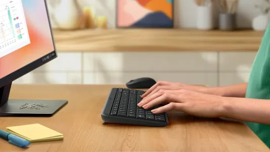 Kit Teclado e Mouse Sem Fio Logitech MK250 Grafite