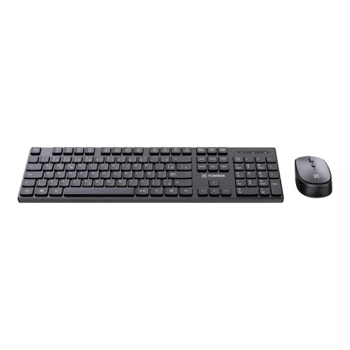 Kit Teclado e Mouse Sem Fio Fortrek Office CW11 Preto