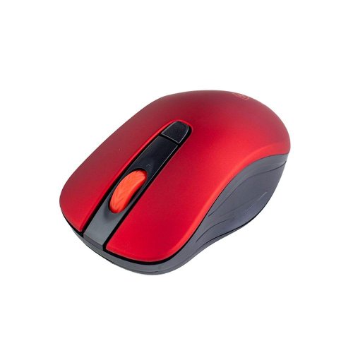 Kit Teclado e Mouse Sem Fio Wireless Receptor USB ABNT2 Vermelho e Preto KE-KM553V1 - Kross Elegance