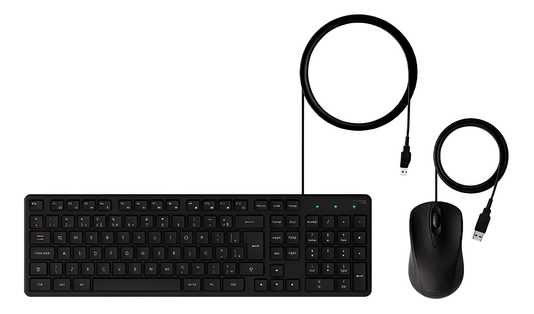 KIT TECLADO E MOUSE USB COM FIO CCI20 4294100 PRETO